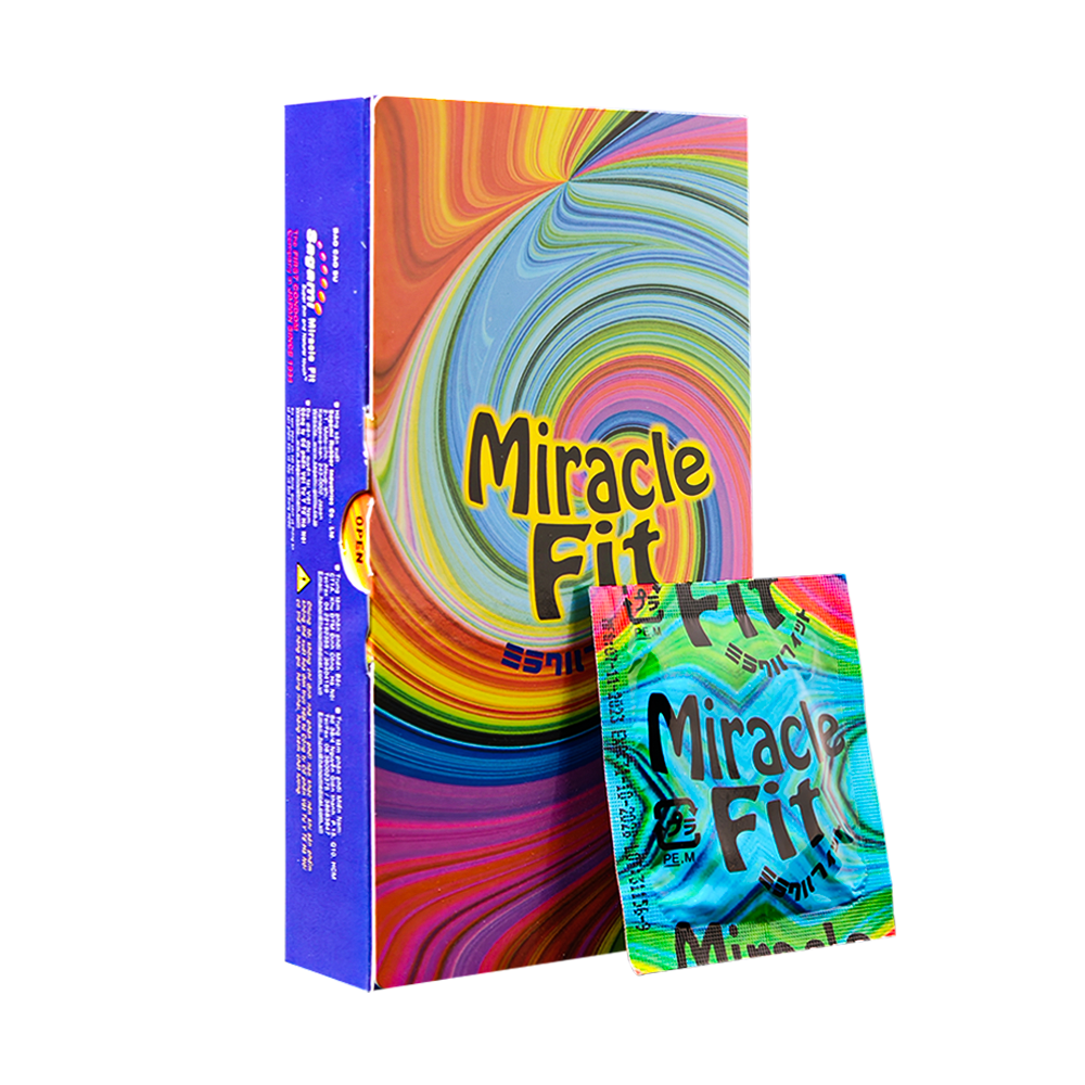Bao cao su Sagami Miracle Fit – Hộp 10 chiếc